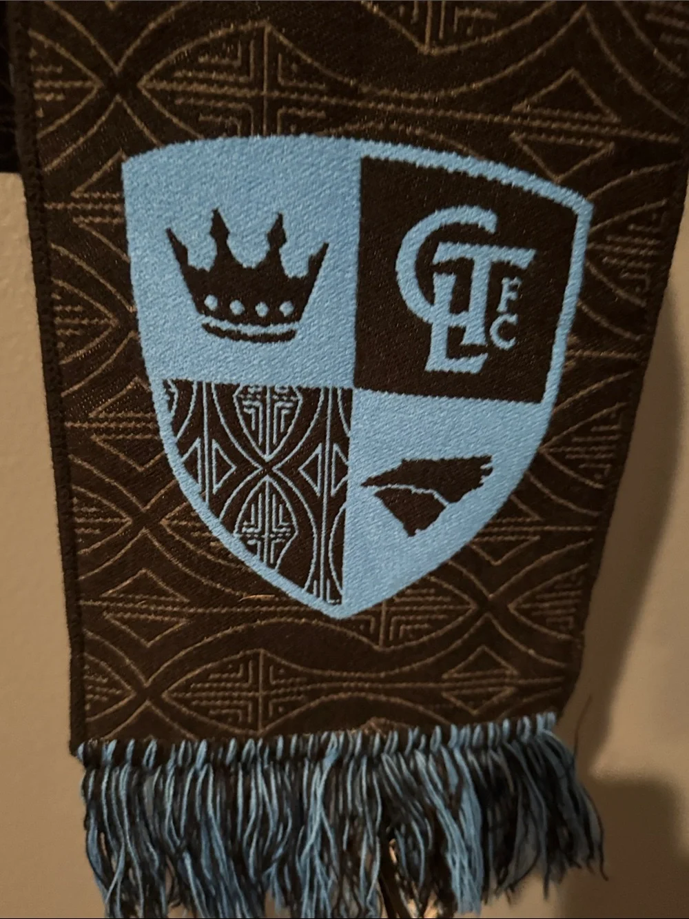 Charlotte FC 2025 Jersey Hook Scarf NWT